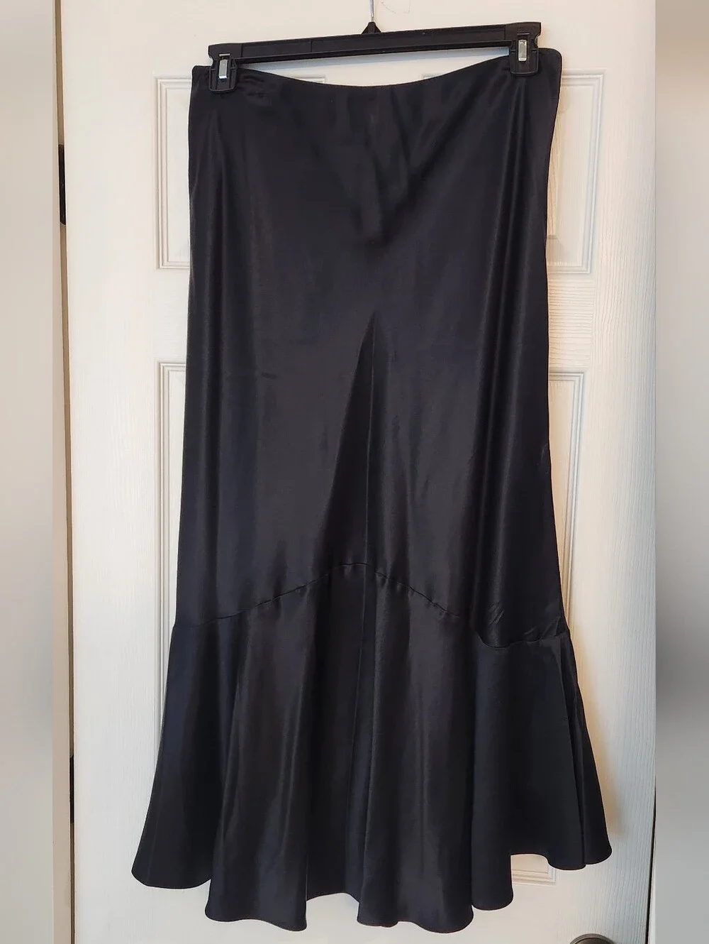 Ralph Lauren 100% Silk Flare Midi Skirt Size 12 - Picture 2 of 6